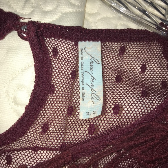 red free people see through shirt - Picture 4 of 4